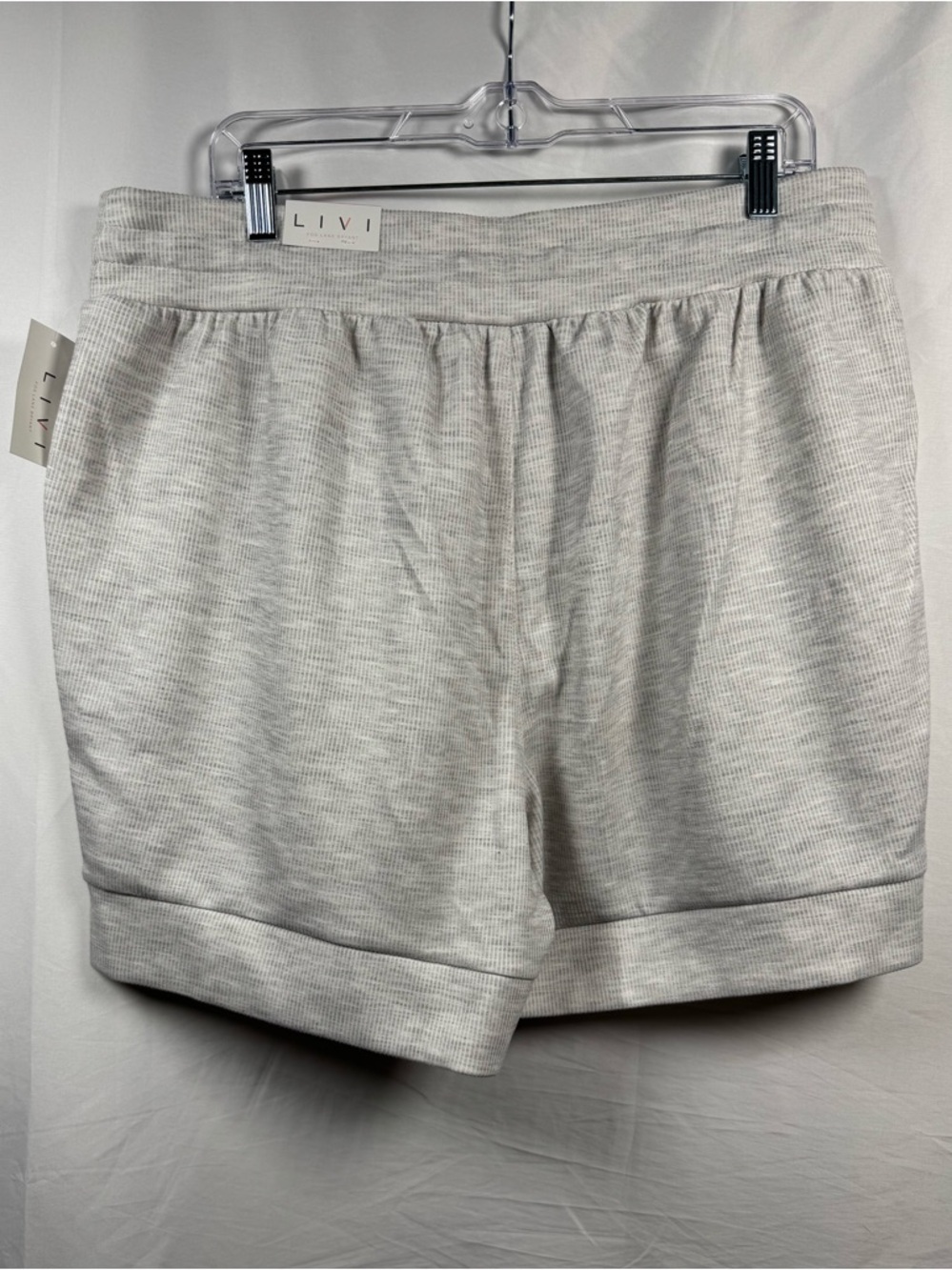 Livi for Lane Bryant Ribbed Journey Short Gray Heather 14/16 - Picture 4 of 13